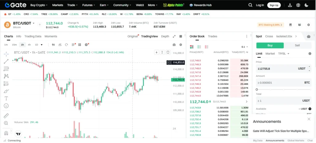 Gate.io Trading